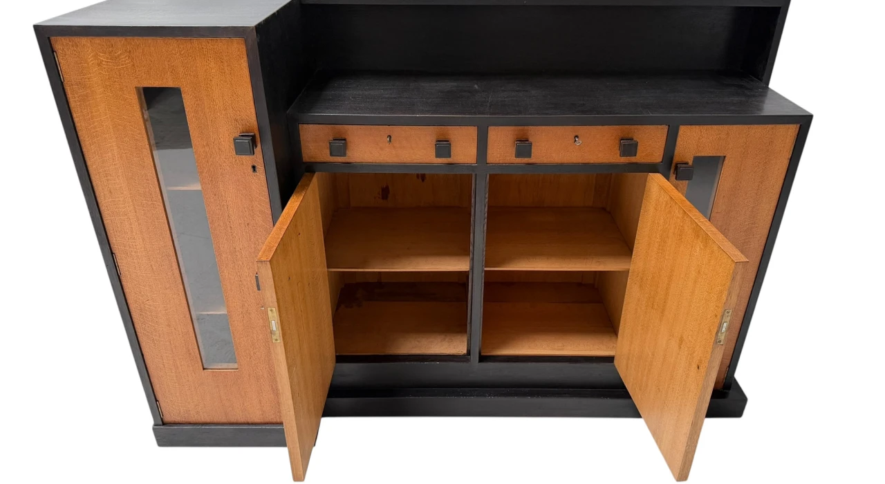 Oak Modernist Art Deco Sideboard or Credenza by Cor Alons, 1927